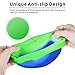 Aegend 2 Pack Kids Swim Cap for Girls Boys Age 3-8, Waterproof Swim Cap Kids Durable Silicone Swimming Cap for Long Hair, Blue & Green