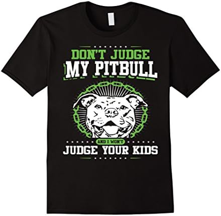 Mens Don't Judge My Pit Bull  T shirt 2XL Black