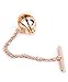 boxed-gifts Silver & Gold Tone Circle Tie Tack