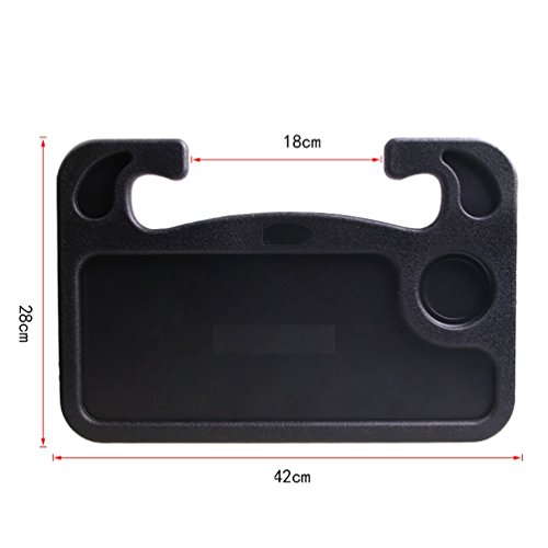 RuYa Car Steering Wheel Tray Laptop Work Desk Food Desk Table Black