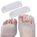 Sumifun Gel Metatarsal Pads,Breathable Soft Ball of Foot Cushion,Metatarsal Fracture Pain Relief,Prevent Callus and Blisters For Men and Women