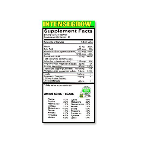 Intense Grow Hair Vitamins 3 Pack Buy At The Lowest Price Ever For