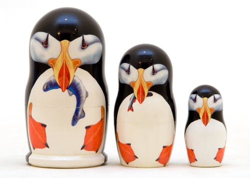 Puffin Nesting Doll 3pc./3.5