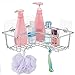SANNO Shower Organizer Adhesive Corner Shower Caddy, Bath Shelf Storage Shampoo Conditioner Bathroom Kitchen Storage Organizer for Kitchen & Bathroom Accessories - Rustproof Stainless Steel