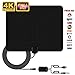 TV Antenna, Indoor TV Antenna for Digital HDTV, Super Long Range Access Freeview Indoor Digital HDTV Antenna, Build in Newest techno with 1080P VHF/UHF/FM Stronger Reception and Steady Transmission