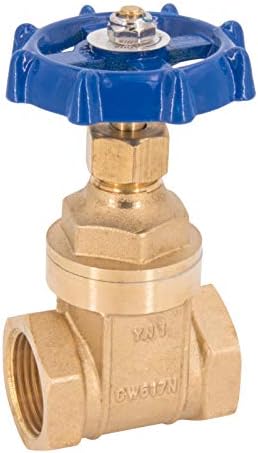 1 1/2" Sanitary couplings Gate valve with internal thread Stop valve made of brass with metal handwheel, for example as a regulating valve or as a flow restrictor.