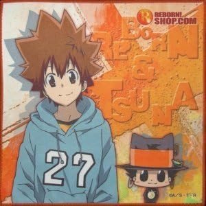 [2201] USS Yee home Hitman REBORN Microfiber Mini Towel Reborn &amp; Tsuna