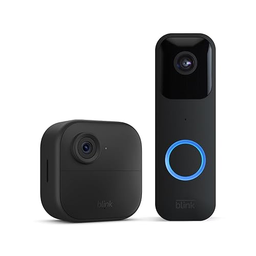 New Blink camera (Outdoor 4) + Blink doorbell (black) | Newest model | Wireless HD smart security camera, two-year battery life, enhanced motion detection, works with Alexa | 1-Camera System