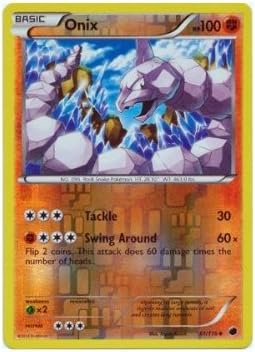 Amazon Com Pokemon Onix 61 116 Plasma Freeze Reverse Holo Toys Games