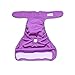 Luxja Reusable Female Dog Diapers (Pack of 4), Washable Wraps for Female Dog (X-Small, Gray+Green+Purple+Rose Red)