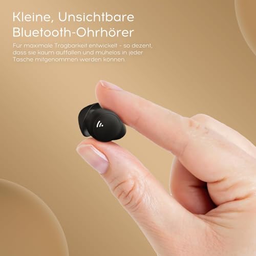 sunvito Auriculares para Dormir, Mini Auriculares para Dormir, inalámbricos Bluetooth 5.3, Silicona líquida, para Dormir de Lado, indicador de Potencia para Entrenar, Trabajar, Viajar (Negro)