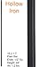 Satin Black 16.2.1-T Plain Straight Bar Hollow Iron Baluster for Staircase Remodel, Box of 5