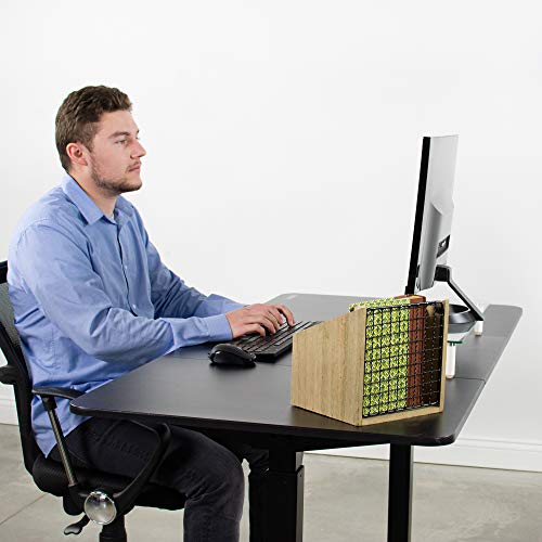 VIVO Universal Black Table Top Designed for Height Adjustable Electric and Manual Standing Desk Frames up to 58" | Three Section Desktop (DESK-TOP2B)
