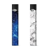 2 Pack Juul Skin Sticker-Marble and Blue Galaxy Pattern-Unique Vinyl Decal Wrap