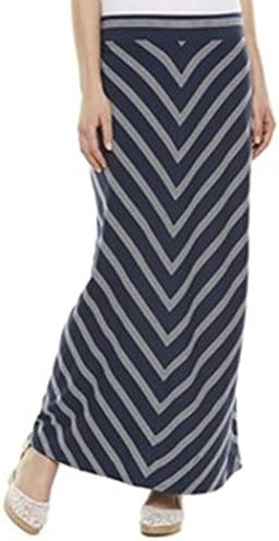 Sonoma Life + Style Long Maxy Jersey Striped Skirt Regular & Plus Sizes