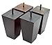 5 Inch Wood Furniture Legs Squared Tapered Finish, Set of 4. Great Sofa Legs with Mid-Century Modern Style, IKEA Conversion Kit Also Suitable for Coffee Table and Bed Legs.