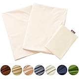 エムール シワになりにくい 布団カバー3点セット シングル 無地 ホワイト（生成り）