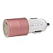 Meagoes Fast USB Car Charger Adapter (4.8A/24W), with Dual Smart Ports for Apple Iphone 8/X/Plus/7/6s, Ipad Pro/Mini, Samsung Galaxy S9/S9+/S8/S8+/S7/S6/Note 8, LG, HTC, Google, Moto, More -Rose Gold