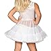 Proudly Made In The USA- I.C. Collections Little Girls *Extra Full * White Bouffant Slip Petticoat, 2T