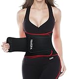 YIANNA Waist Trimmer for Women/Men, Back Double Support Waist Trainer Sweat Belt