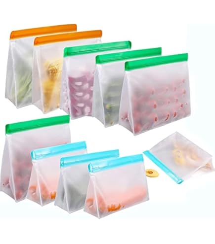 Bolsas Reutilizables De Silicona Para Almacenamiento De