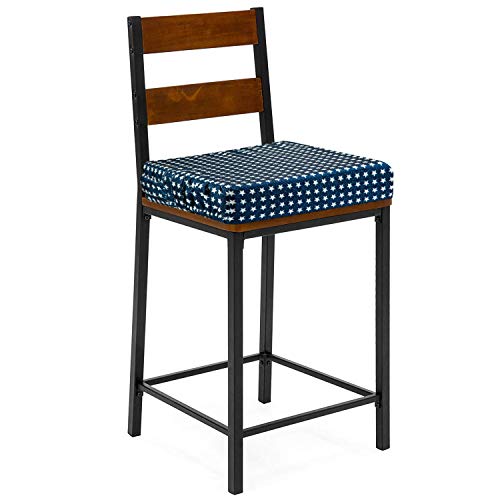 Booster Seat Dining, Portable Washable High Chair Dining Cushion with Double Straps for Toddler Kids Baby Travel, Perfect for Feeding & Playtime