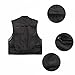 Rizanee Men Mesh Breathable Multi-Pocket Vest Outdoor Travelers Fly Fishing Photography (Black, US XS/Tag M)