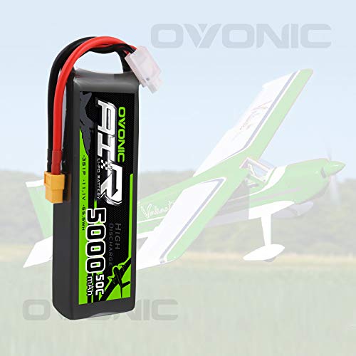 OVONIC 3S Lipo Akku 11.1V 50C 5000mAh mit XT60-Stecker für RC Auto Boat Truck Heli Flugzeug Quadcopter Hubschrauber… – Bild 7