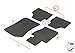 BMW Genuine Rubber Floor Mats Rear All-Weather Floor Mats Anthracite X1 28i X1 28iX X1 35iX