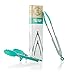Premium Silicone Kitchen Tongs 2-Pack (9-Inch & 12-Inch) with Built in Counter Stands in Teal by Polar Pantry