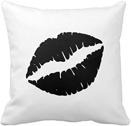 Black Lipstick Pillow Case