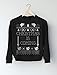 Tstars - Christmas is Coming Ugly Christmas Sweater Sweatshirt Medium Black