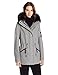 Calvin Klein Women's Anorak Wool Faux Fur Trimmed Coat