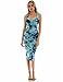 PattyBoutik Women Tie-Dye/Solid Sleeveless Dress (Light Blue and Dark Blue 32 Small)