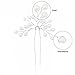 Unicra Bride Wedding Hair Pins Silver Bridal Hair Accessories Pearl Hair Piece for Women and Girls (Pack of 3)
