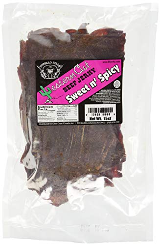 Buffalo Bills 18oz Sweet n' Spicy Western Cut Big Slab Beef Jerky (15 beef jerky slabs per bag) - //coolthings.us