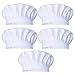 JoyFamily 5 Pieces Chef Hat with Comfortable Durable Cotton Materials and Adjustable Size for Adults (White)