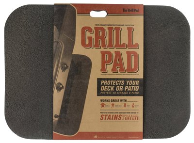 Diversitech Original Grill Mat Grill Mat - BBQ Floor Mat - Put Under Gas Grill, Fryer, Fire Pit - Protects Decks and Patios - 30 x 42 Inches - Rectangle - Black