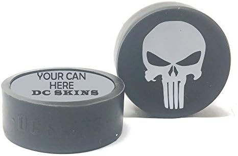 DC Skins Snuff Covers - Waterproof Protective Skins for Dip and Chew Cans - Punisher