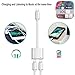 Headphone Adapter for iPhone X Adapter AUX Audio Jack Charge Adapter Car Charger [Audio+Charge+Call+Volume Control ] Dual Earphone Cable Converter Compatible for iPhone X/7 Plus /8/8P Support All iOSthumb 2