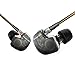 Airsspu Earphones Hi-fi High Resolution Heavy Bass Wired Headsets In-ear Stereo Headphones Earbuds with Microphone(black)