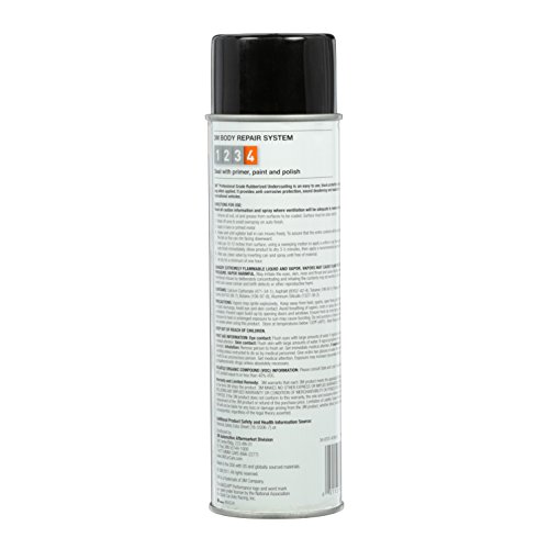 3M Professional Grade Rubberized Undercoating, Corrosion, Water and Salt Spray Resistant, 03584, 16 oz. Aerosol