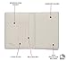 Daisy Rose Luxury Passport Holder Cover Case | PU Vegan Leather RFID Travel Organizer Card Holder (Cream)