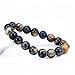 Qitian Mens Gifts AAA 10mm Tiger Eye Stone Bracelet Handmade Stretch Strand Bracelets
