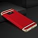 Case for Samsung Galaxy Note 5/ Note 8,Feite Hard Case for Samsung Galaxy Note 5 3/ Note 8 in 1 Anti-Scratch Shockproof Thin Electroplate Cover (Red, For Samsung Galaxy Note 8)
