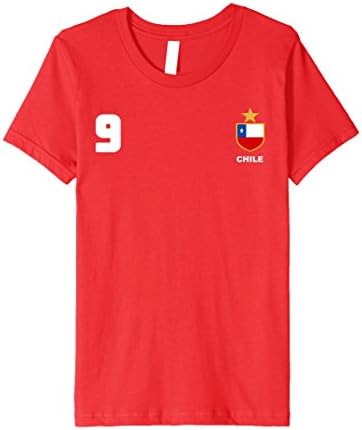 unisex-child Chile Chilean Chileno Futbolito Soccer Jersey T-Shirt 4 Red