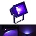 Byshun UV LED Flood Light,10W Ultra Violet Blacklight IP65 Waterproof for DJ Stage Lighting,Outdoor Garden Backyard Party,UV Body Paint,Plant Growth Light,Aquarium,Curing,Fishing