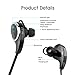 APEKX B3 Wireless Headphones, Lightweight Bluetooth Earbuds, Sports Headset, Running Jogging Gym Workout with Mic for iOS, Android, MP3 and More(Black)