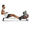 Thuis Air Resistance Roeiapparaat Folding met wielen Roeier Space Aluminium Rail Slideway Pull Rowing Machine