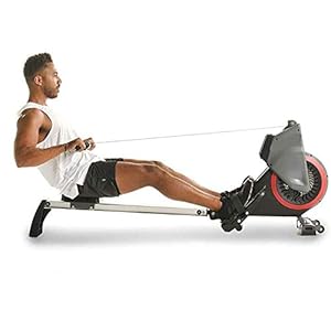 Thuis Air Resistance Roeiapparaat Folding met wielen Roeier Space Aluminium Rail Slideway Pull Rowing Machine